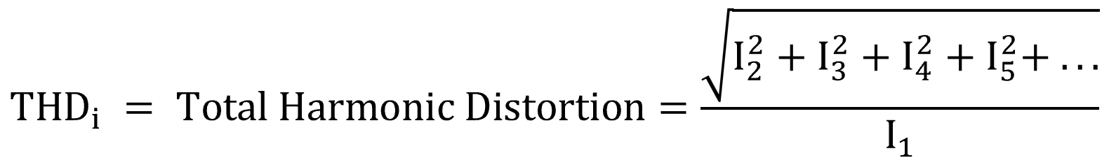 Equation for THDi