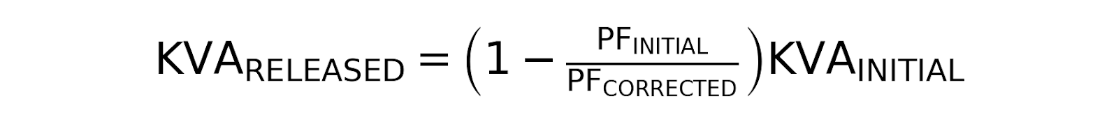 equation for released system capacity